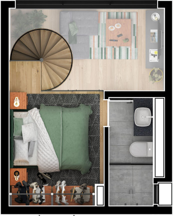 Imagem Apartamento com 2 Quartos à Venda, 59 m² em água Verde - Curitiba Imagem Apartamento com 2 Quartos à Venda, 59 m² em água Verde - Curitiba