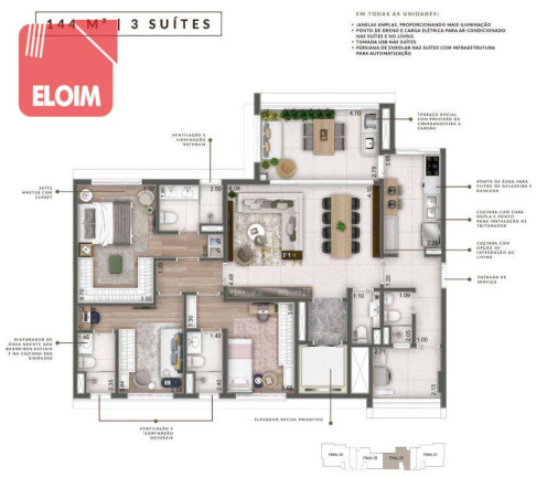 Imagem Apartamento com 3 Quartos à Venda, 144 m² em Perdizes - São Paulo