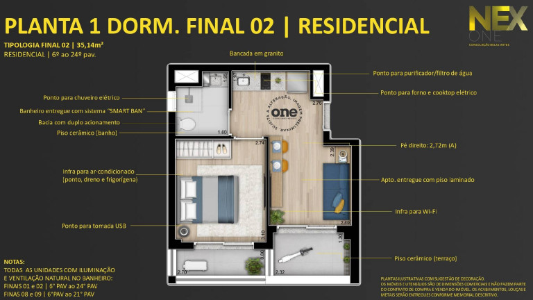 Imagem Apartamento com 1 Quarto à Venda, 36 m² em Consolação - São Paulo Imagem Apartamento com 1 Quarto à Venda, 36 m² em Consolação - São Paulo