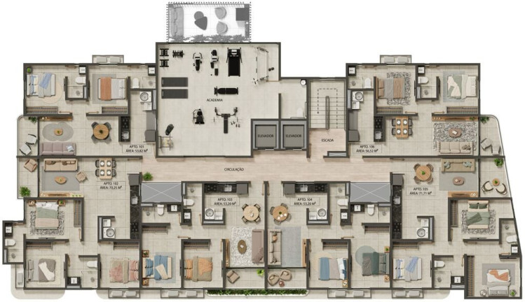 Imagem Apartamento com 3 Quartos à Venda, 53 m² em Bessa - João Pessoa Imagem Apartamento com 3 Quartos à Venda, 53 m² em Bessa - João Pessoa