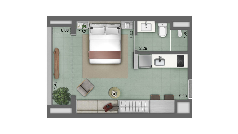 Imagem Apartamento com 1 Quarto à Venda, 30 m² em Jardim Paulistano - São Paulo