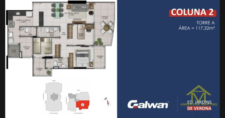 Imagem Apartamento com 3 Quartos à Venda, 105 m² em Itapuã - Vila Velha Imagem Apartamento com 3 Quartos à Venda, 105 m² em Itapuã - Vila Velha