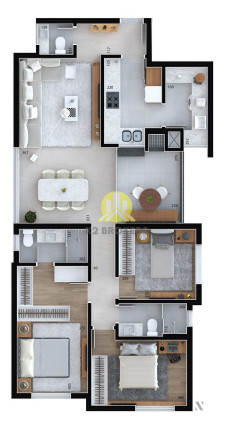 Imagem Apartamento com 3 Quartos à Venda, 102 m² em Alto Da Rua Xv - Curitiba Imagem Apartamento com 3 Quartos à Venda, 102 m² em Alto Da Rua Xv - Curitiba