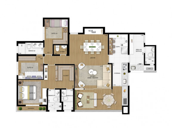 Imagem Apartamento com 4 Quartos à Venda, 145 m² em Morumbi - São Paulo Imagem Apartamento com 4 Quartos à Venda, 145 m² em Morumbi - São Paulo