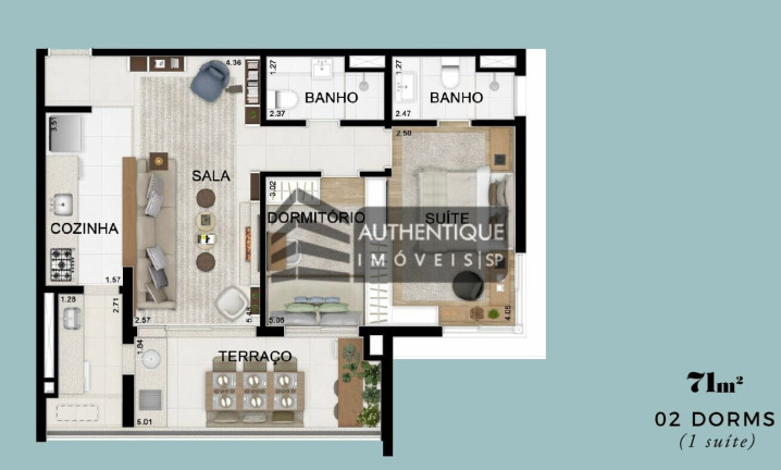 Imagem Apartamento com 2 Quartos à Venda, 72 m² em Moema - São Paulo