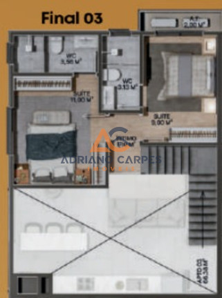 Imagem Imóvel com 3 Quartos à Venda, 101 m² em Meia Praia - Navegantes Imagem Imóvel com 3 Quartos à Venda, 101 m² em Meia Praia - Navegantes