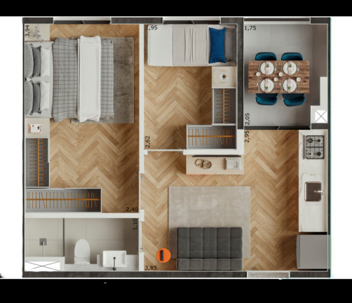 Imagem Apartamento com 2 Quartos à Venda, 35 m² em Conceição - São Paulo
