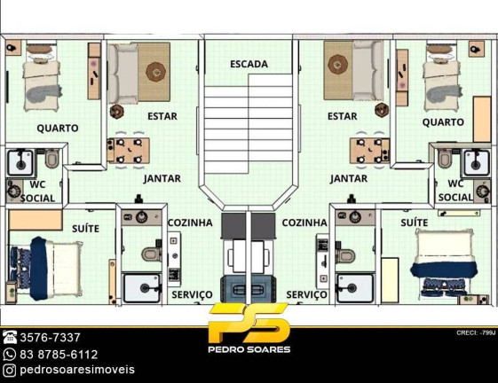 Imagem Apartamento com 2 Quartos à Venda, 50 m² em Ernesto Geisel - João Pessoa Imagem Apartamento com 2 Quartos à Venda, 50 m² em Ernesto Geisel - João Pessoa