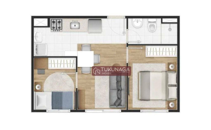 Imagem Apartamento com 2 Quartos à Venda, 34 m² em Chácara Califórnia - São Paulo Imagem Apartamento com 2 Quartos à Venda, 34 m² em Chácara Califórnia - São Paulo