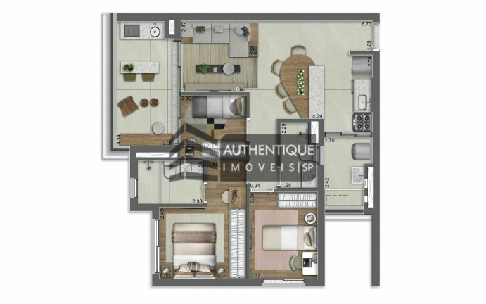 Imagem Apartamento com 1 Quarto à Venda, 34 m² em Alto Da Boa Vista - São Paulo