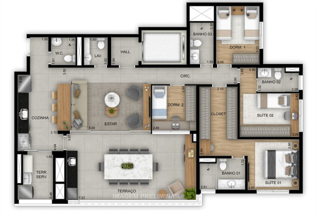 Imagem Apartamento com 3 Quartos à Venda, 112 m² em Tatuapé - São Paulo