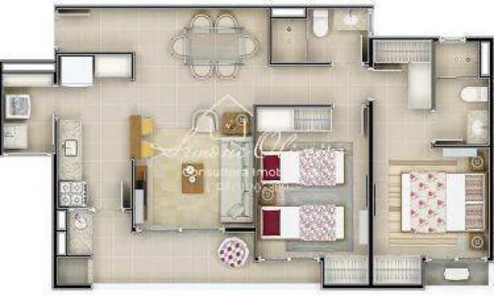 Imagem Apartamento com 3 Quartos à Venda, 81 m² em Loteamento Residencial E Comercial Bosque Flamboyant - Taubaté Imagem Apartamento com 3 Quartos à Venda, 81 m² em Loteamento Residencial E Comercial Bosque Flamboyant - Taubaté