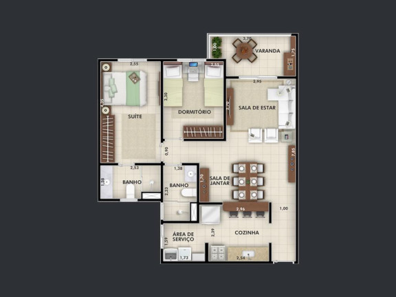 Imagem Apartamento com 2 Quartos à Venda, 73 m² em Jardim Rosinha - Itu