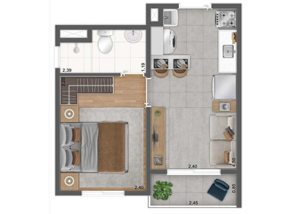 Imagem Apartamento com 1 Quarto à Venda, 31 m² em Brás - São Paulo Imagem Apartamento com 1 Quarto à Venda, 31 m² em Brás - São Paulo