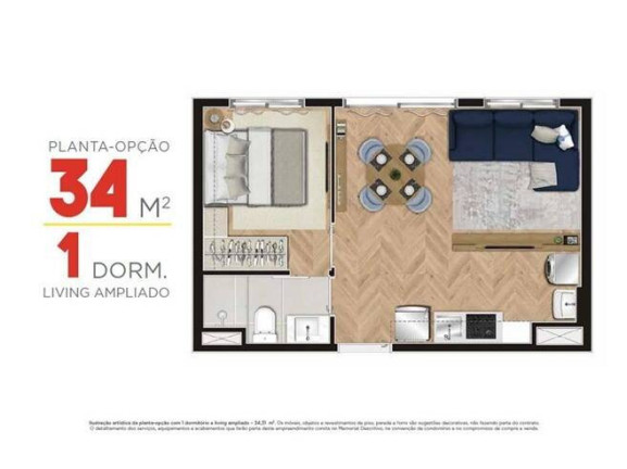 Imagem Apartamento com 2 Quartos à Venda, 44 m² em Quarta Parada - São Paulo