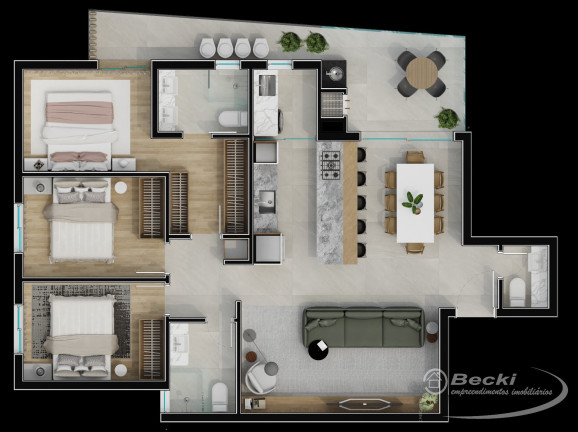 Imagem Apartamento com 3 Quartos à Venda, 106 m² em Itapema Do Norte - Itapoá