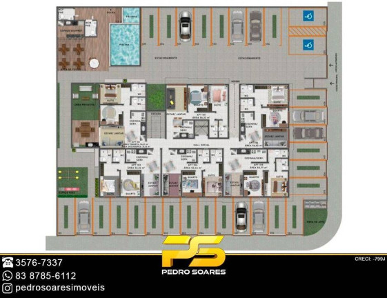 Imagem Apartamento com 2 Quartos à Venda, 56 m² em Cristo Redentor - João Pessoa Imagem Apartamento com 2 Quartos à Venda, 56 m² em Cristo Redentor - João Pessoa
