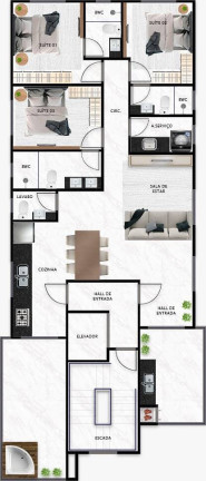 Imagem Apartamento à Venda, em Itajuba - Barra Velha Imagem Apartamento à Venda, em Itajuba - Barra Velha