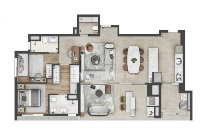 Imagem Apartamento com 3 Quartos à Venda, 110 m² em Campo Belo - São Paulo