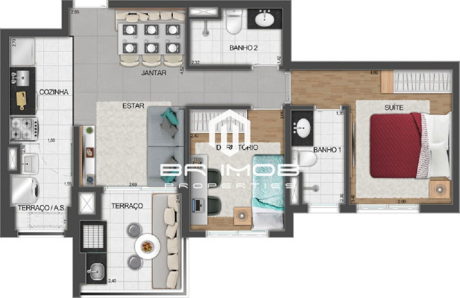 Imagem Imóvel com 2 Quartos à Venda, 62 m² em Perdizes - São Paulo