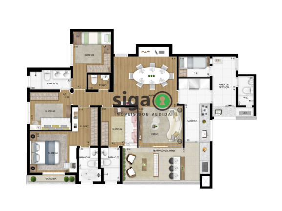 Imagem Apartamento com 4 Quartos à Venda, 128 m² em Vila Andrade - São Paulo Imagem Apartamento com 4 Quartos à Venda, 128 m² em Vila Andrade - São Paulo