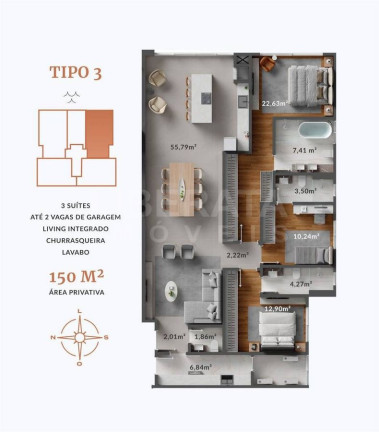 Imagem Apartamento com 1 Quarto à Venda, 114 m² em Centro - Navegantes Imagem Apartamento com 1 Quarto à Venda, 114 m² em Centro - Navegantes