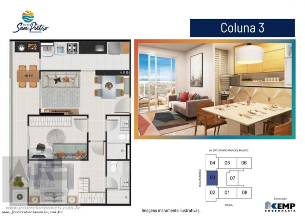 Imagem Apartamento com 3 Quartos à Venda, 80 m² em Praia Itaparica - Vila Velha Imagem Apartamento com 3 Quartos à Venda, 80 m² em Praia Itaparica - Vila Velha
