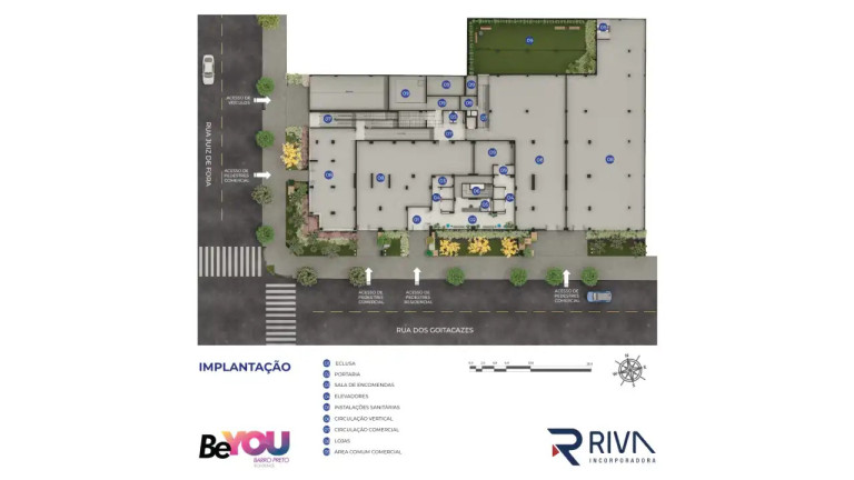 Apartamento com 2 Quartos à Venda, 59 m² em Barro Preto - Belo Horizonte