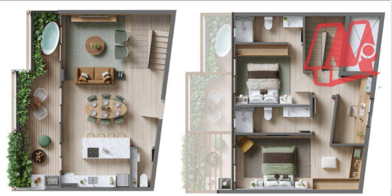 Imagem Cobertura com 2 Quartos à Venda, 102 m² em Chácara Das Pedras - Porto Alegre Imagem Cobertura com 2 Quartos à Venda, 102 m² em Chácara Das Pedras - Porto Alegre