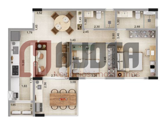 Imagem Apartamento com 2 Quartos à Venda, 70 m² Imagem Apartamento com 2 Quartos à Venda, 70 m²