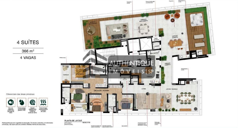 Imagem Apartamento com 4 Quartos à Venda, 195 m² em Parque Da Mooca - São Paulo
