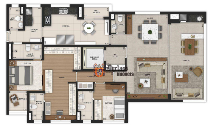 Imagem Apartamento com 3 Quartos à Venda, 141 m² em Brooklin Novo - São Paulo Imagem Apartamento com 3 Quartos à Venda, 141 m² em Brooklin Novo - São Paulo