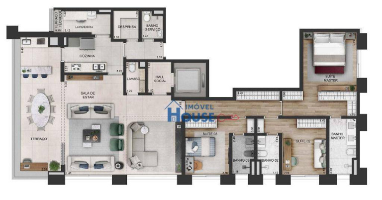 Imagem Apartamento com 3 Quartos à Venda, 192 m² em Itaim Bibi - São Paulo