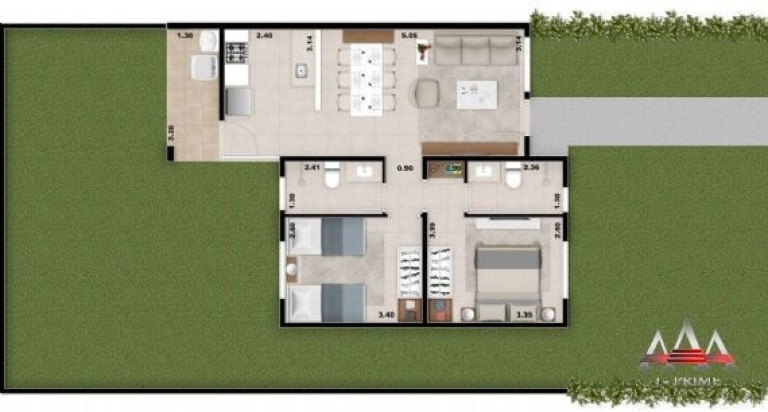 Imagem Casa com 2 Quartos à Venda, 76 m² em Chapéu Do Sol - Várzea Grande