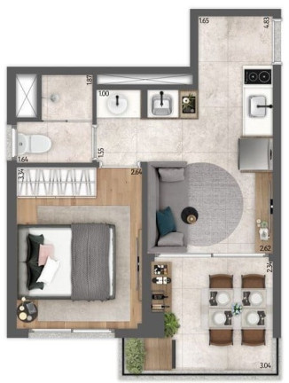 Imagem Imóvel com 2 Quartos à Venda, 39 m² em Vila Mariana - São Paulo