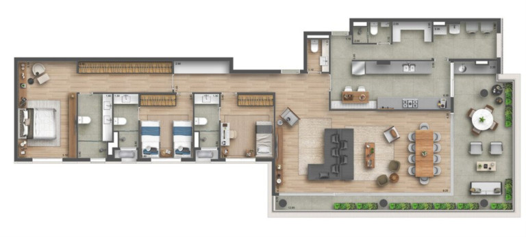 Imagem Apartamento com 3 Quartos à Venda, 204 m² em Sumaré - São Paulo