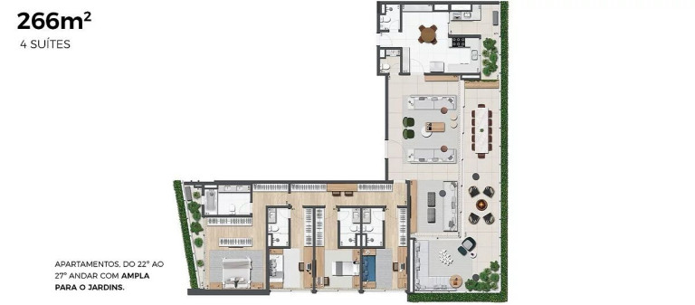 Imagem Apartamento com 4 Quartos à Venda, 268 m² em Jardins - São Paulo