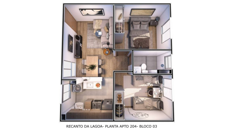 Imagem Apartamento com 2 Quartos à Venda, 42 m²