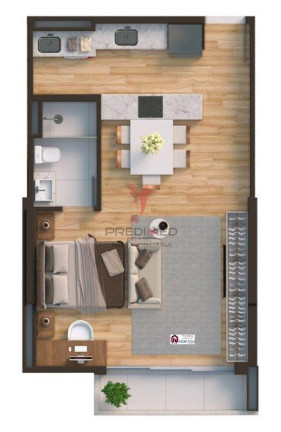 Imagem Imóvel com 1 Quarto à Venda, 51 m² em Kobrasol - São José Imagem Imóvel com 1 Quarto à Venda, 51 m² em Kobrasol - São José