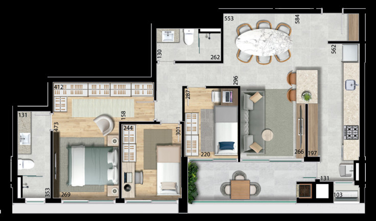 Imagem Cobertura com 3 Quartos à Venda, 133 m² em Bacacheri - Curitiba