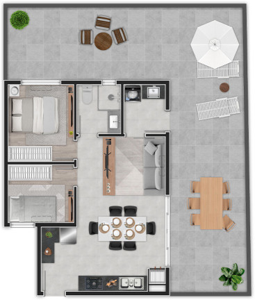 Imagem Apartamento com 2 Quartos à Venda, 53 m² em Bom Retiro - Curitiba
