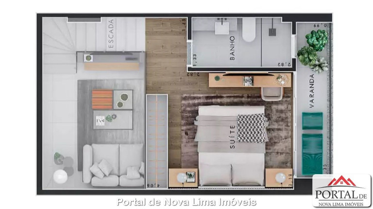Imagem Apartamento com 2 Quartos à Venda, 66 m² em Alphaville Lagoa Dos Ingleses - Nova Lima Imagem Apartamento com 2 Quartos à Venda, 66 m² em Alphaville Lagoa Dos Ingleses - Nova Lima