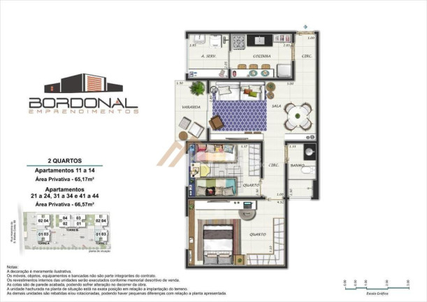 Imagem Apartamento com 2 Quartos à Venda, 66 m² em Centro - Cravinhos