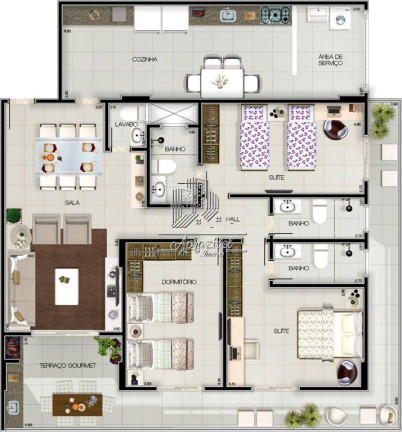 Imagem Apartamento com 3 Quartos à Venda, 147 m² em Forte - Praia Grande Imagem Apartamento com 3 Quartos à Venda, 147 m² em Forte - Praia Grande