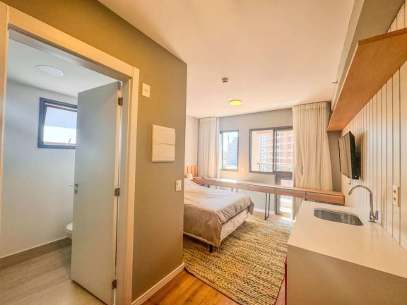 Imagem Apartamento com 1 Quarto para Alugar, 21 m² em Santo Amaro - São Paulo Imagem Apartamento com 1 Quarto para Alugar, 21 m² em Santo Amaro - São Paulo