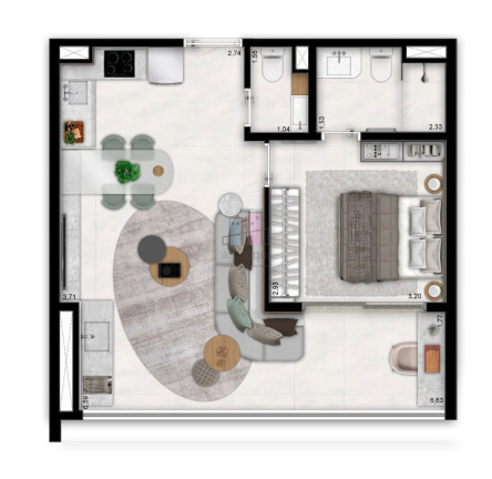 Imagem Apartamento com 1 Quarto à Venda, 48 m² em Vila Clementino - São Paulo Imagem Apartamento com 1 Quarto à Venda, 48 m² em Vila Clementino - São Paulo