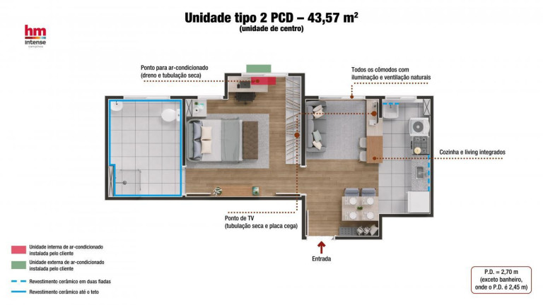 Imagem Apartamento com 2 Quartos à Venda,  em Jardim Ibirapuera - Campinas