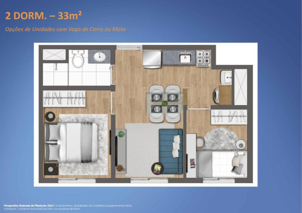Imagem Apartamento com 2 Quartos à Venda, 44 m² em Butantã - São Paulo