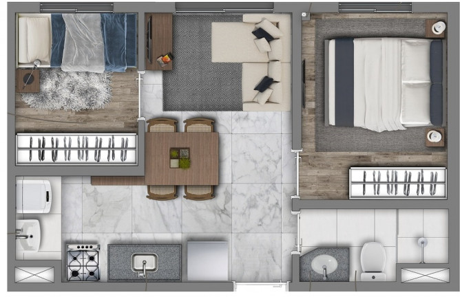 Imagem Apartamento com 2 Quartos à Venda, 34 m² em Jardim Caravelas - São Paulo Imagem Apartamento com 2 Quartos à Venda, 34 m² em Jardim Caravelas - São Paulo