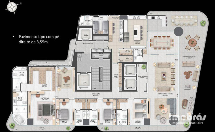 Imagem Apartamento com 4 Quartos à Venda, 436 m² em Meireles - Fortaleza Imagem Apartamento com 4 Quartos à Venda, 436 m² em Meireles - Fortaleza